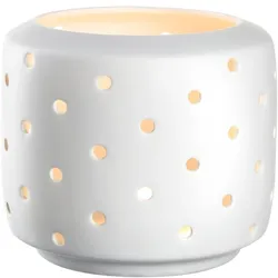 Leonardo LED-Laterne Lago 13,5 cm Porzellan Weiß