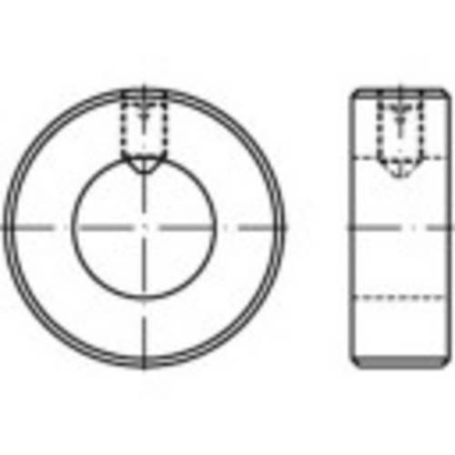 TOOLCRAFT 112381 Stellringe Außen-Durchmesser: 10mm M3 DIN 705 Stahl 25St.