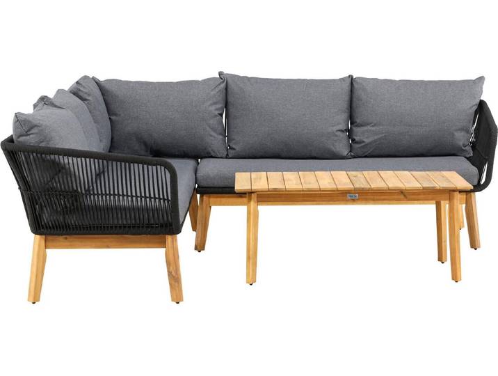 Venture Home Ecksofa-Set Chania Schwarz