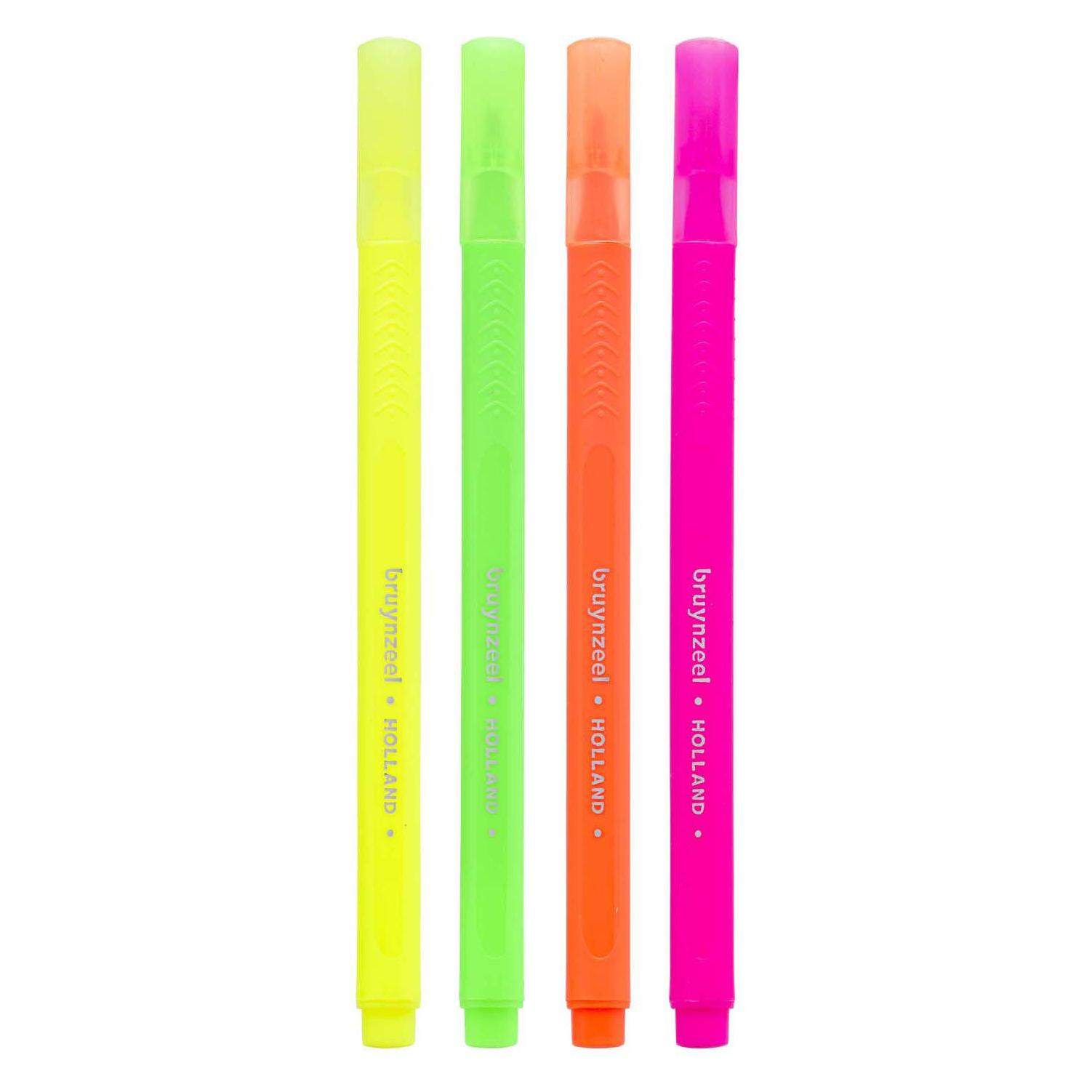 Bruynzeel Textmarker schmales Set 4 Farben (4x) (57456609)