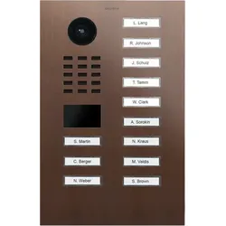 DoorBird D2112V IP Video Türsprechanlage – Echte Baubronze