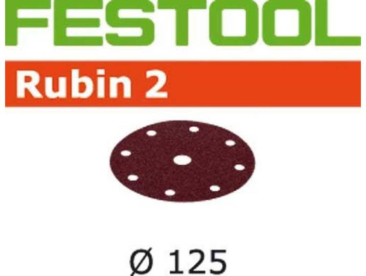 Festool 10x Robijn slijpschijven STF D125/8 P150 RU2/10 - 499106