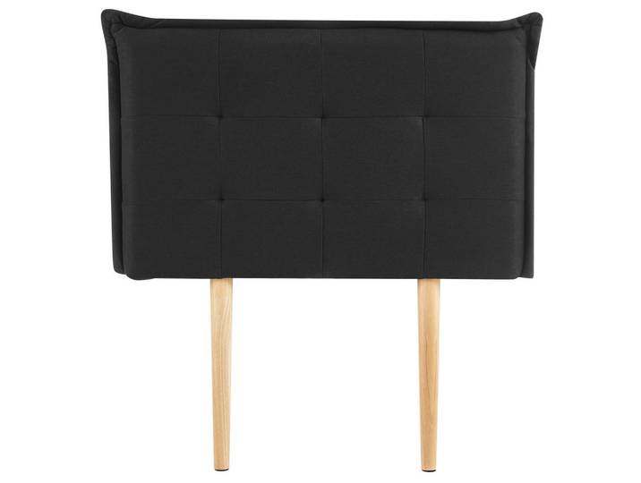 Idimex Kopfteil Jaleya 90x190 cm schwarz, Schwarz, Mode, 91x99x7 cm, Bett-Kopfteile