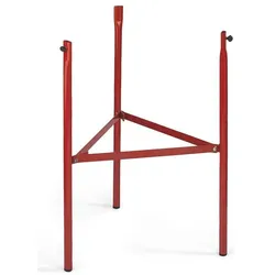 Vaello, Grillausstattung + Ersatzteile, Tripod for burner coated with red heat-resistant paint, 75 cm