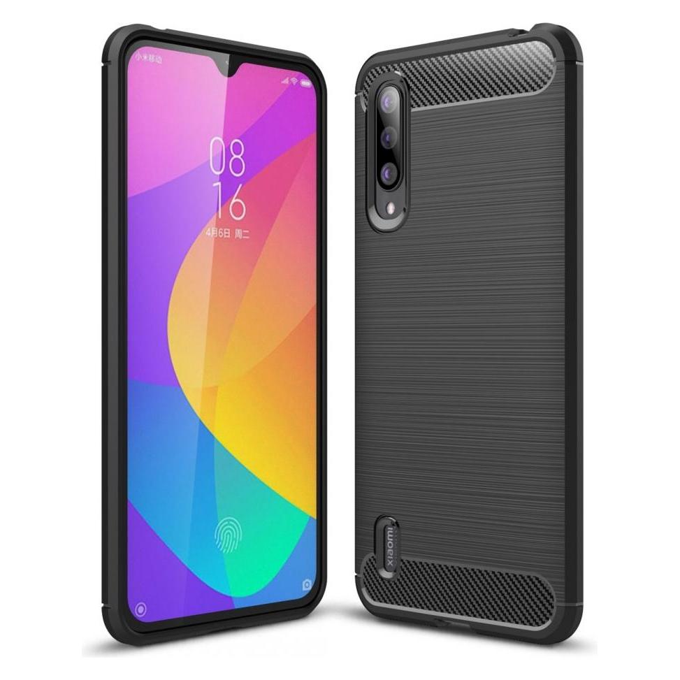 Screenguard Xiaomi Mi 9 Lite Hülle Carbon Brushed Soft TPU (Xiaomi Mi 9 Lite) (00025684)