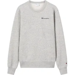 CHAMPION Icons Herren Fleece-Sweatshirt mit kleinem gesticktem Logo Hellgrau - XXL