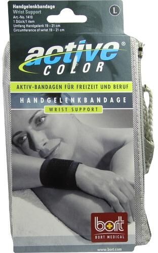 Bort Activecolor Handgelenkbandage large schwarz 1stk