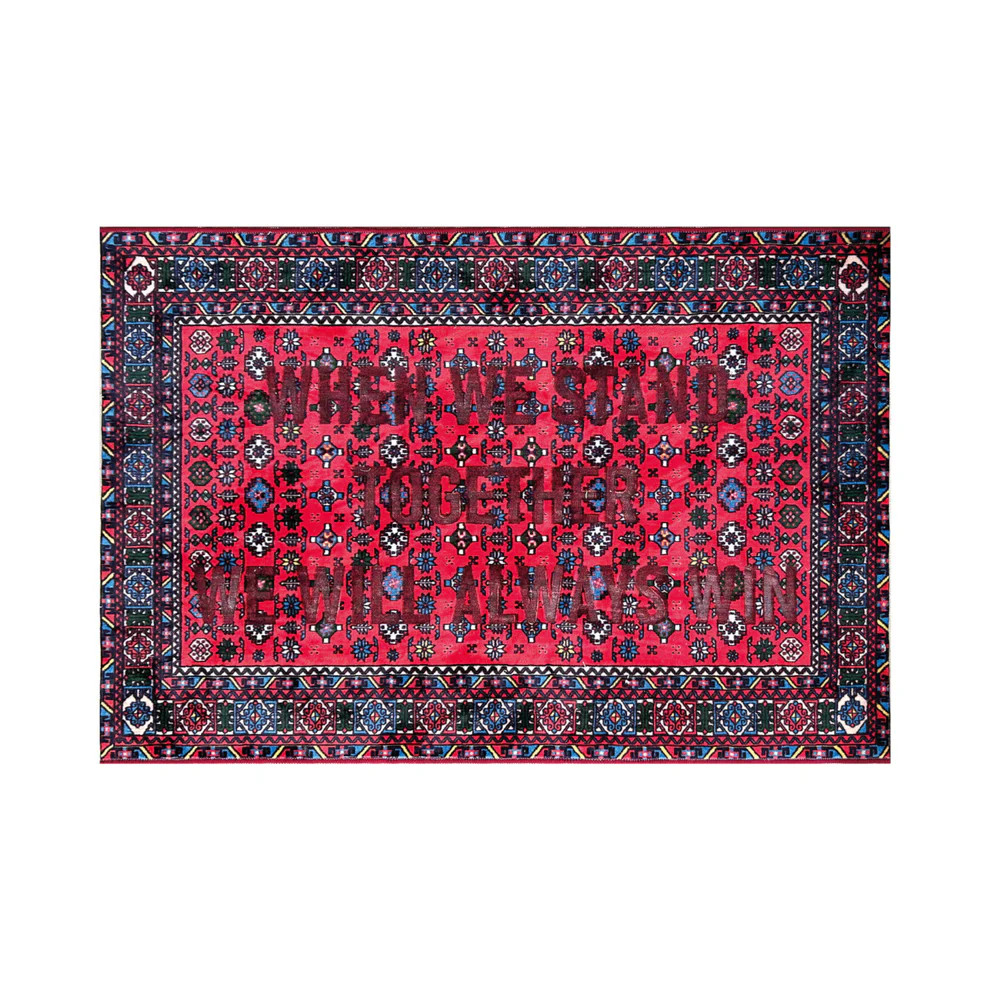 Seletti Burnt vloerkleed Always Win - Rechthoekig - Polyester