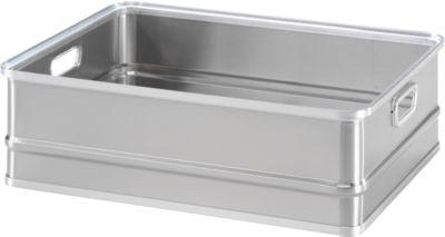 Transportkasten, stapelbar, ungelocht, 77 l