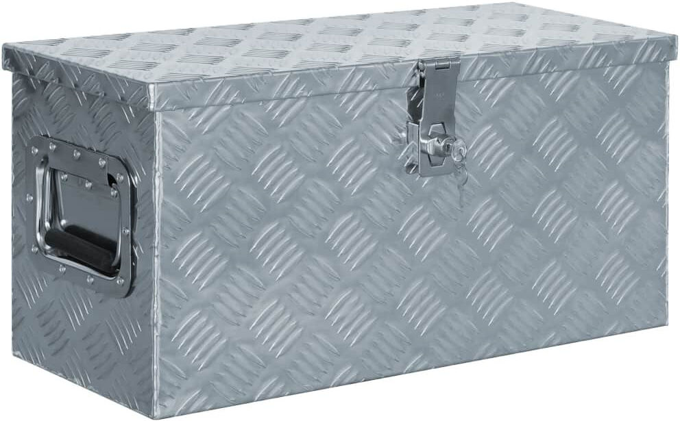 Rio Williston Forge Decorative Bin Silver 30cm H x 61.5cm W x 26.5cm D