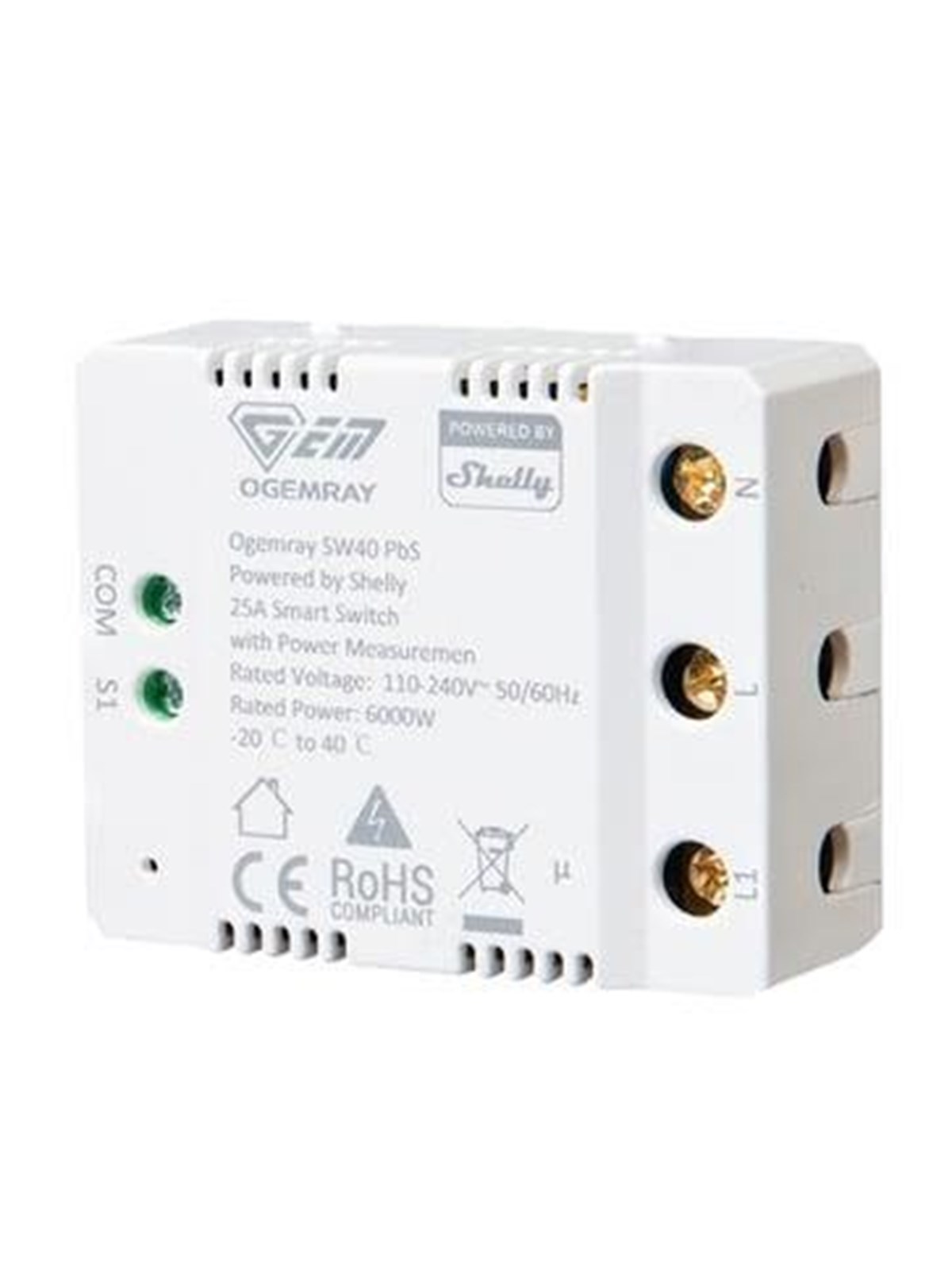 Shelly Smart relay 25A - Unterstützt von