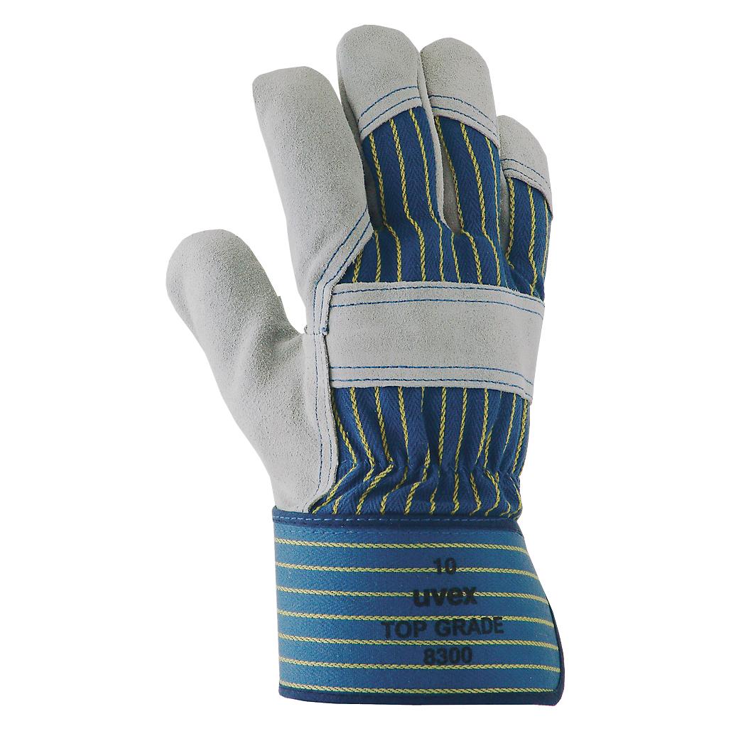 Uvex Schutzhandschuh top grade 8300, Rindspaltleder/Baumwolle, EN 388: 4144 X, Gelenk- u. Knöchel... (10) (6029210)