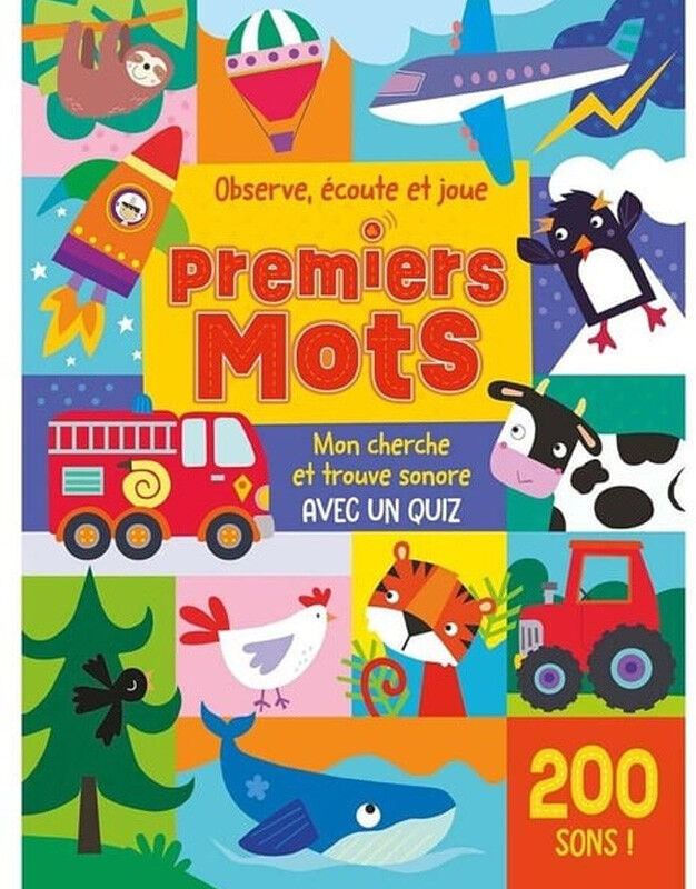 Livre Observe, écoute et joue : Premiers mots - 1 2 3 Soleil