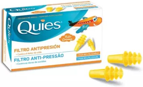 Quies Tapones Para Los Oídos Con Filtro Antipresión x2