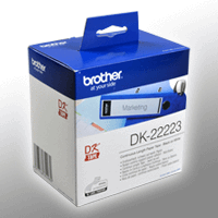 Brother PT Etiketten DK22223 weiss 50mm x 30,48m Rolle