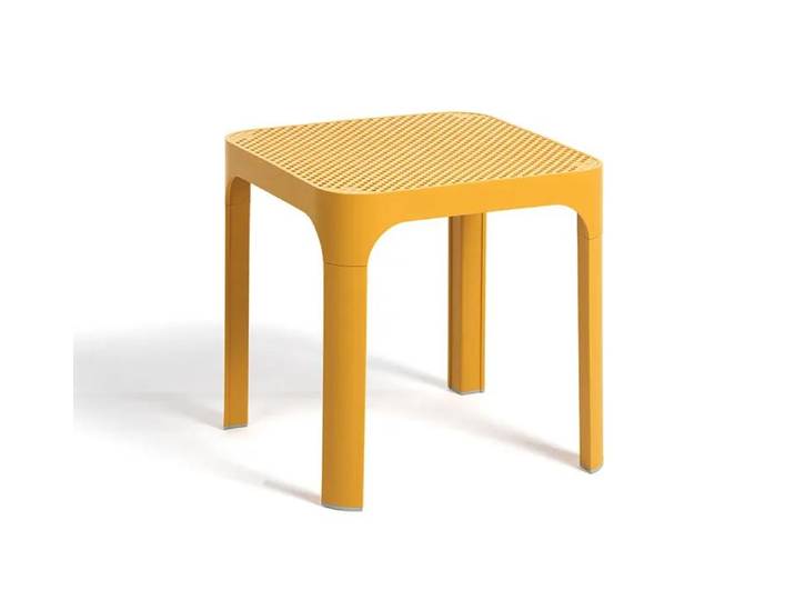 NARDI table basse pour extérieur NET TABLE 40 (Moutarde - Polypropylène PRV)