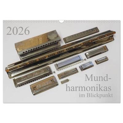 Mundharmonikas im Blickpunkt (Wandkalender 2026 DIN A3 quer), CALVENDO Monatskalender