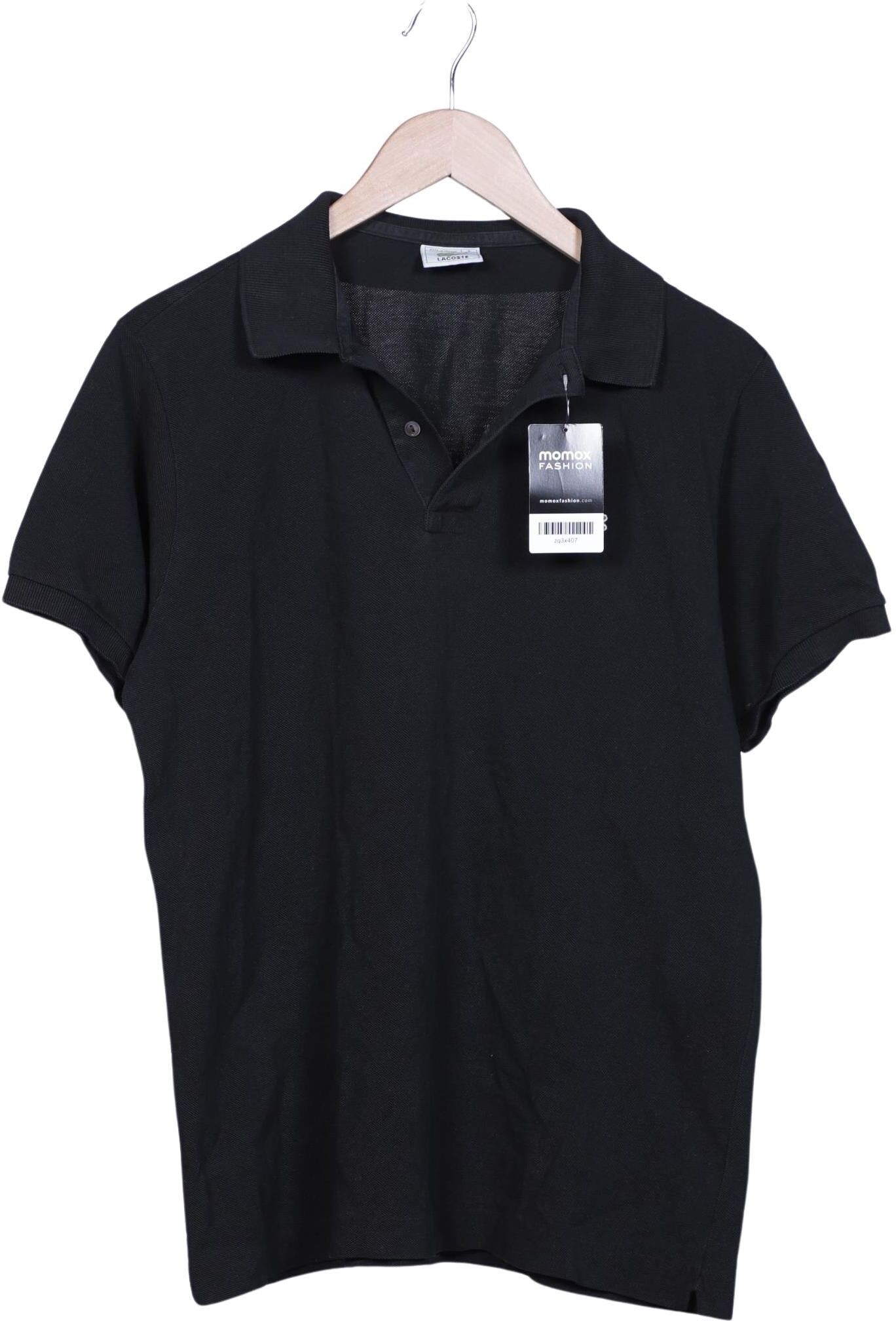 Lacoste Herren Poloshirt, Schwarz, Gr. L (Lacoste 5), Baumwolle - Second Hand