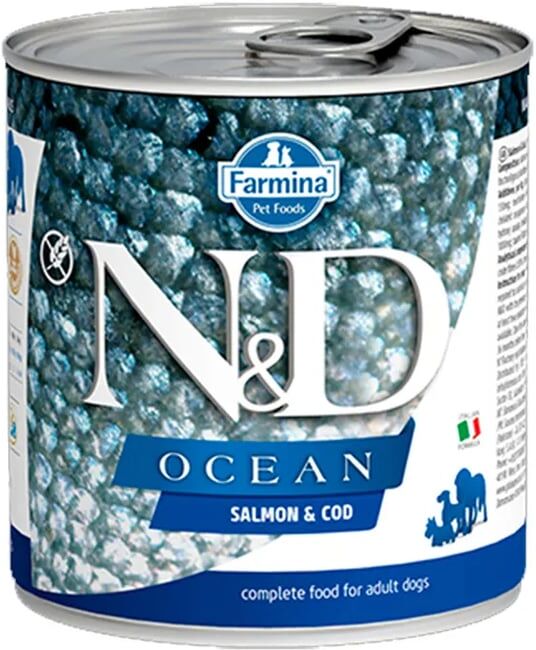 Farmina Comida Húmida Cão ND Ocean Salmão Bacalhau 6 Unds 285g
