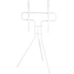 Hama TV-Ständer, Staffelei freistehend, höhenverstellbar, 191 cm (75") bis 40 kg (40 kg, 37" - 75"), TV Ständer, Weiss