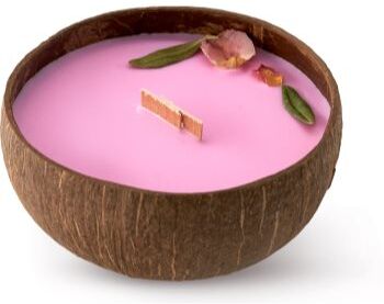 Tropicandle Roses vela perfumada com pavio de madeira 350 ml. Roses