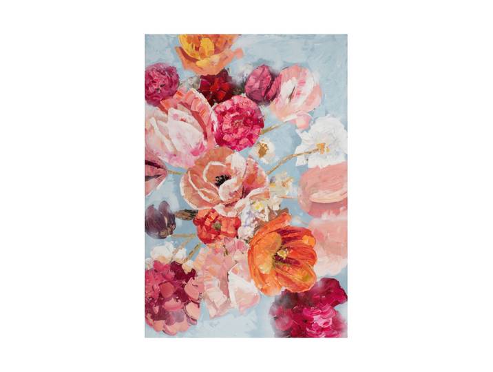 Handgemaltes Bild „Rosarote Blütenpracht“ 100 x 150 cm Rosa, Rot Crea Collection