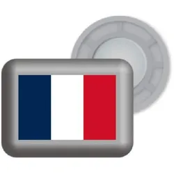 Bibbits, Magnet, Magnetische Startnummernhalter Französische Flagge (8x)