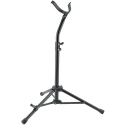 K&M 14415 Bariton-Saxophonständer (Baritonsaxophon), Instrumentenständer + Halter, Schwarz