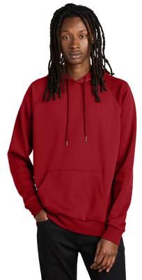 Allmade AL5000 Organic CVC Fleece Pullover Hoodie in Revolution Red size XS