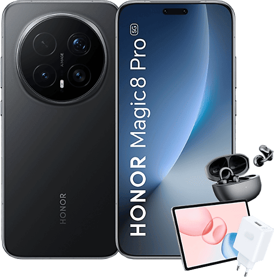 Honor Bundle Magic8 Pro, Negro, 512 GB, 12 GB RAM, 6.71" OLED, Qualcomm® Snapdragon® 8 Elite 5 (3nm), 6270mAh