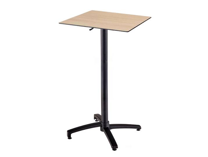 Garten-Hochtisch aus HPL und Aluminium 60x60x108 cm