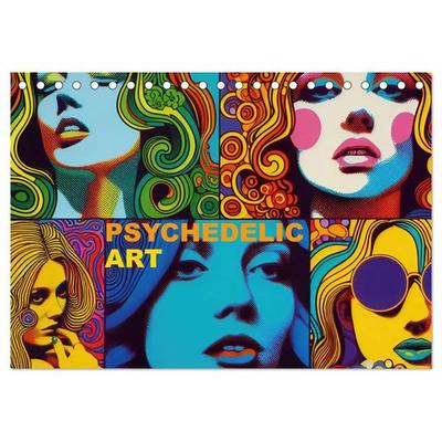 Psychedelic Art (Tischkalender 2027 DIN A5 quer), CALVENDO Monatskalender