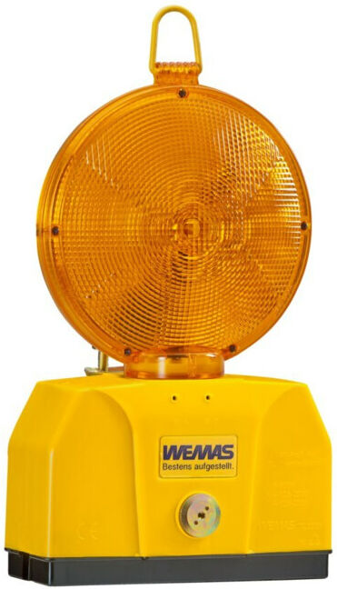 WEMAS Signalisation TL-Lampe d’avertissement 2000/180, jaune 2, boîtier jaune, avec support ; WEMAS Absperrtechnik (303.017020.18.10)