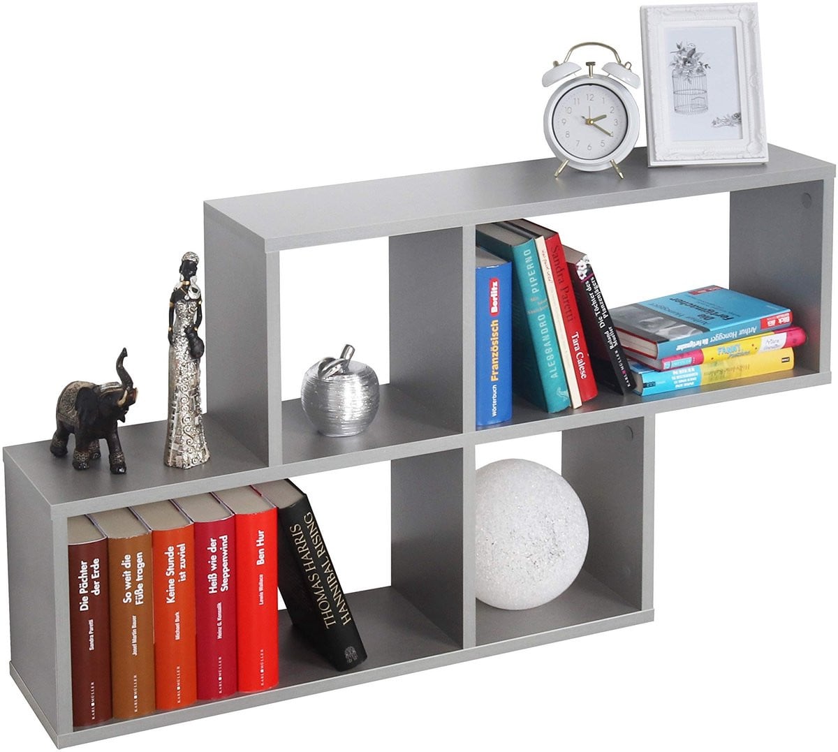 Omgoods Floating Wall Shelf met 4 Compartimenten