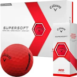 Callaway Supersoft Golfball 12er matt rot