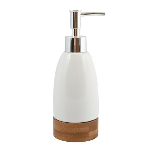 MSV Tallinn zeepdispenser, wit, keramiek, Ø 7 cm x 19,3 cm