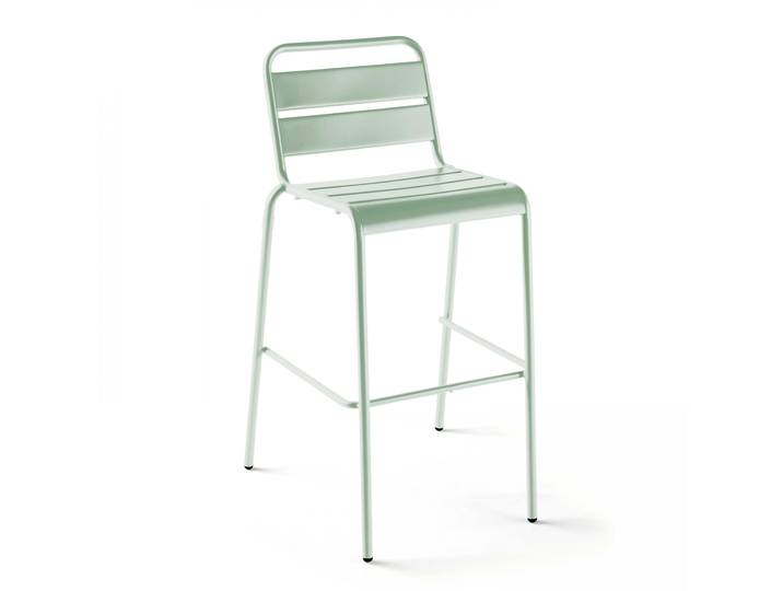 Oviala - Chaise haute en métal style industriel