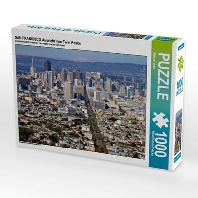 CALVENDO Puzzle SAN FRANCISCO Aussicht von Twin Peaks | 1000 Teile Lege-Größe 64x48cm Foto-Puzzle für glückliche Stunden