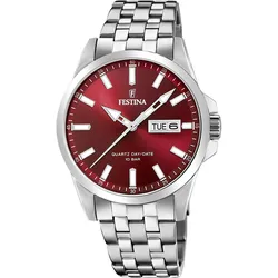 Festina F20357/G Herrenuhr Quarz Stahl/Rot