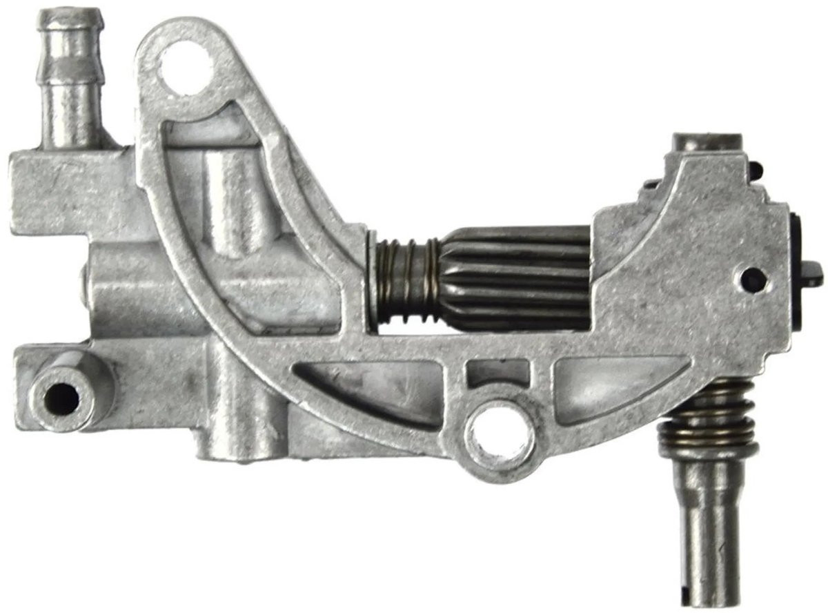 GEKO Oliepomp voor kettingzaag met metalen behuizing, geschikt voor 43cc-58cc motoren