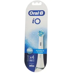 Braun Oral-B iO Aufsteckbürsten Ultimative Reinigung 4 Stück, weiß