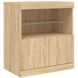 Helloshop26 - Buffet Sideboard Kommode Kleiderschrank Aufbewahrungsmöbel Organizer für Küche Wohnzimmer Lounge mit Sonoma 02_0029967