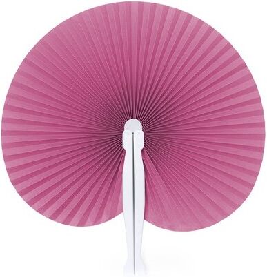 Éventail publicitaire pliable Stilo rose