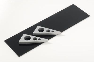 Wallscapes Puzzle Shelf Kit - Black Sparkle with Bracket