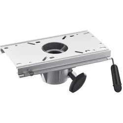 VEVOR Bootssitzsockel Vorwärts- und Rückwärtsschiebeeinstellung, Bootsstuhlbasis aus Aluminiumlegierung mit Schieber, 127 mm Schiebeweg, wasserdicht und rostbeständig, passend für Sockelpfosten