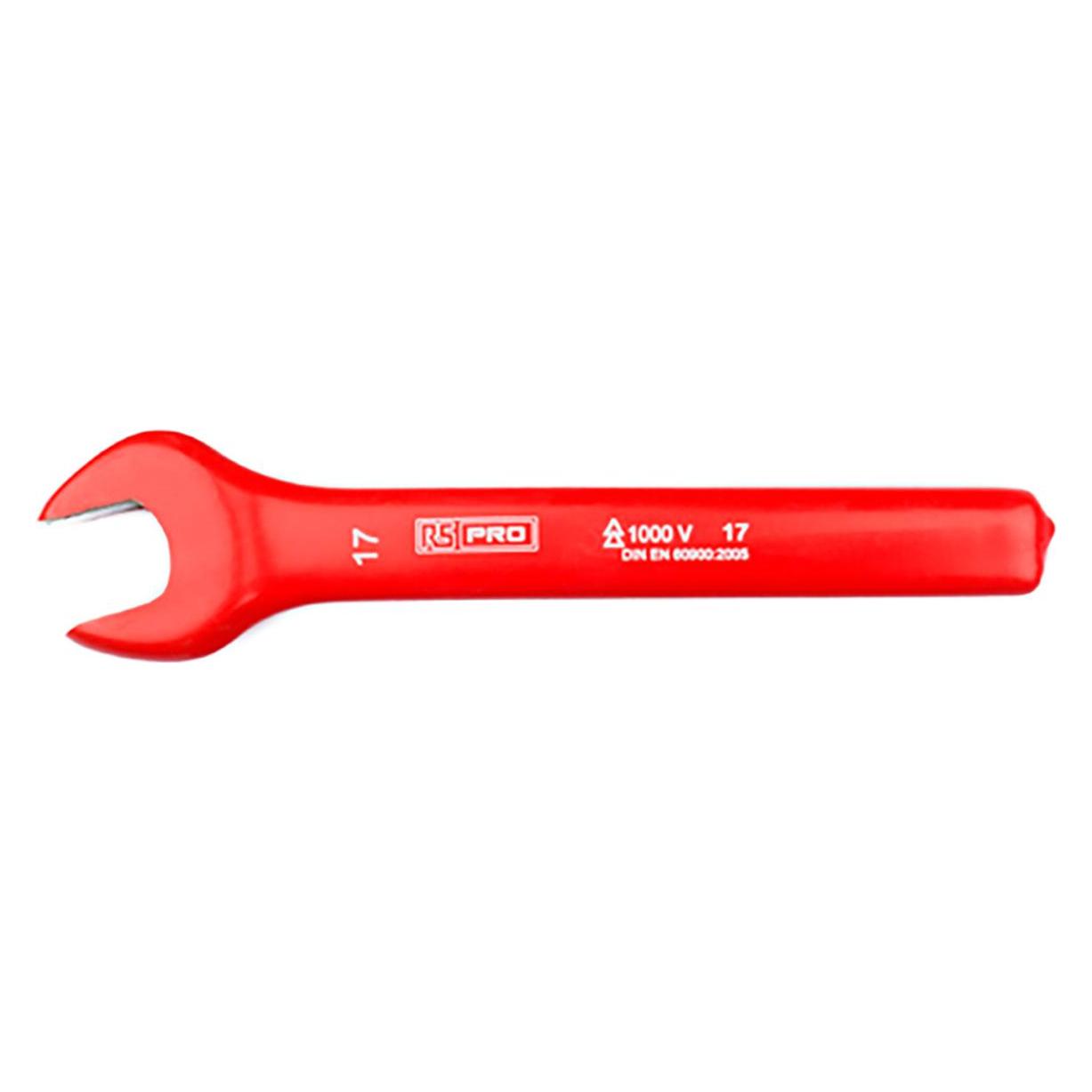 RS PRO Insulated Open End Wrench (1000V) - 17 m (17 mm) (1763406)