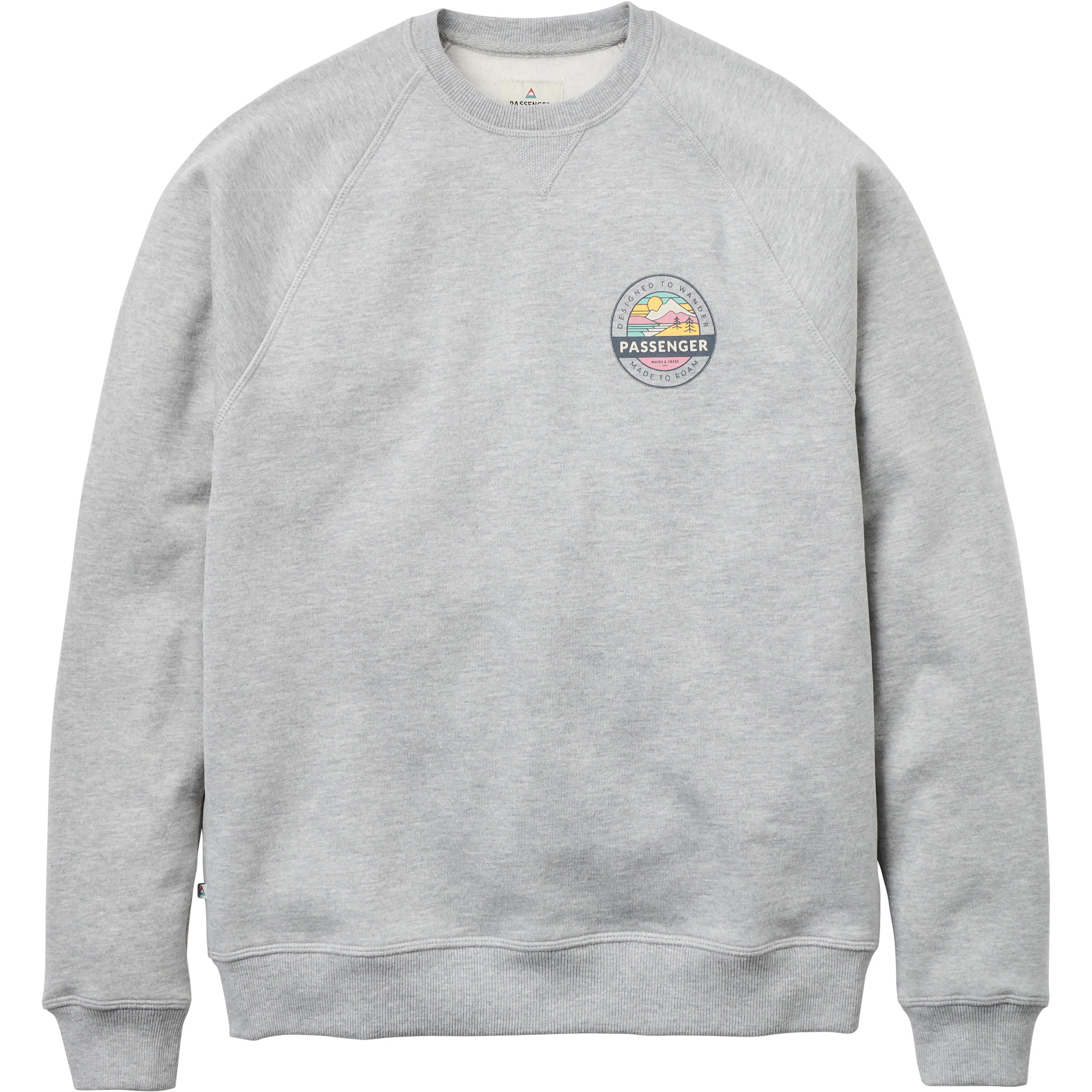Passenger Odyssey Organic Cotton Herren Pullover grau Größe S Lifestyle Widerstandsfähig