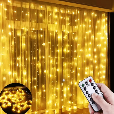 Inspire Curations 3M Waterfall Fairy Garland Lights warm White 3mx3m 300led