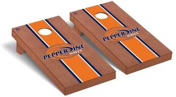 Skip's Garage Pepperdine Waves Rosewood Cornhole Board Set