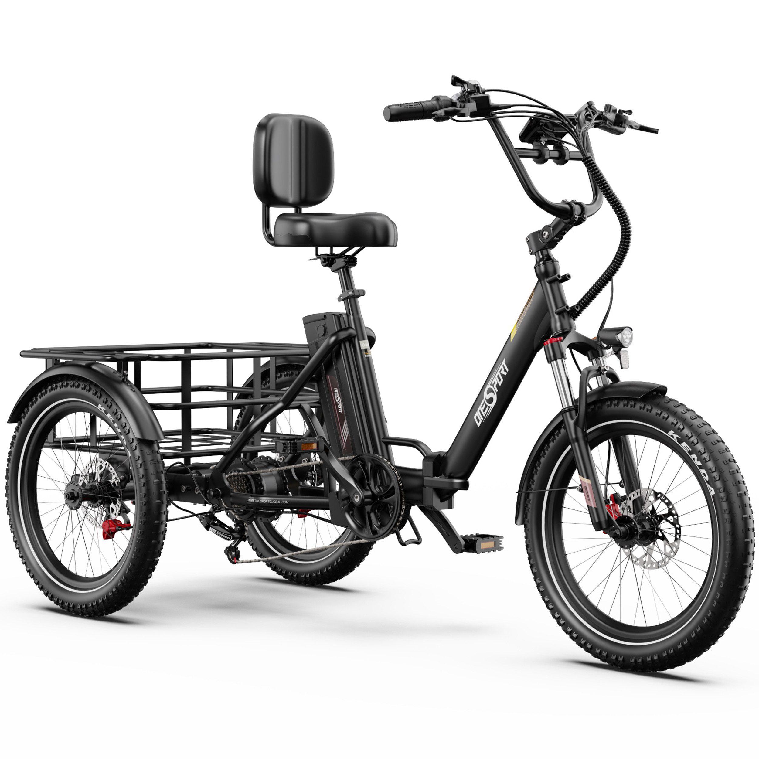 E-Bike Cityrad OT30 Pro 3 rad Faltbares E-Fahrrad 864WH Pedelec, 48V 18AH 90 km Kettenschaltung, Heckmotor, 864 Wh